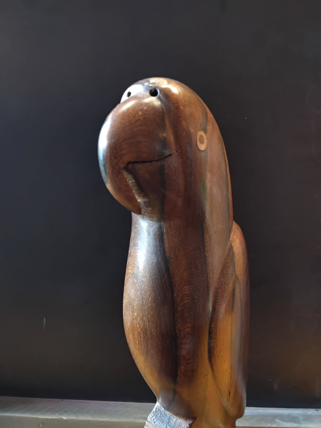 Wooden Parrot Figure