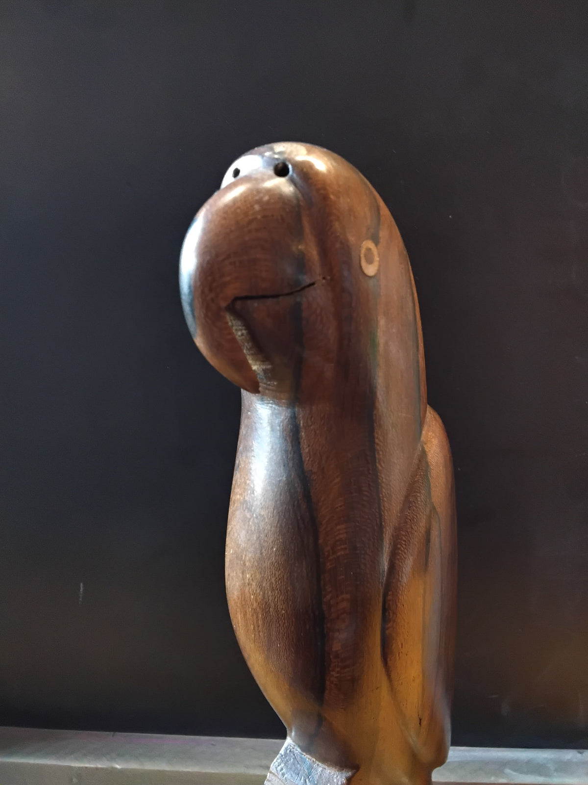 Wooden Parrot Figure
